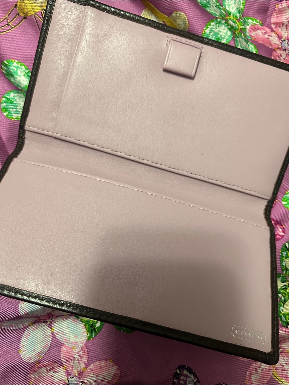 Coach Brown Signature Canvas Continental Wallet - Picture 2 of 3